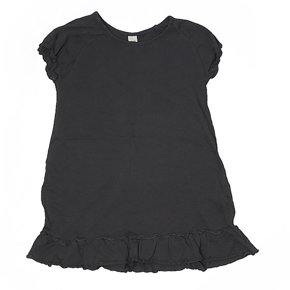 ZARA Solid Charcoal Gray Dress Size 7-8